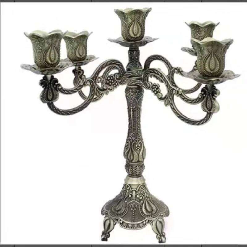 1/3/5-Candle Metal Candelabra Tall Candlestick Candle Holders for Home Decor Wedding Christmas Church Halloween Party Y260131