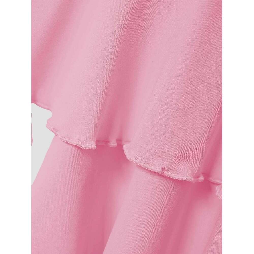 2025 New Solid Color Women Summer Fashion Outdoor Versatile High Slim Fit Elastic Waist Short Skirt Goods In Stock XJ260131