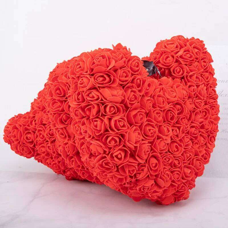 Christmas Decoration Valentine's Day Flower Birthday Gift Teddy Bear Simulation Rose Y260131