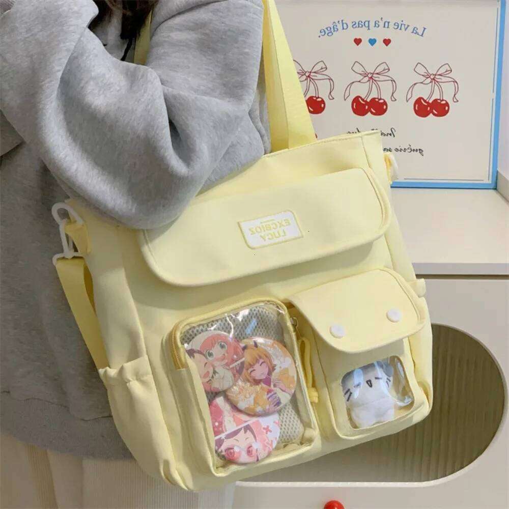 Y2K Fresh and Sweet Girl Ulzzang Ita Japanese Ins College Style Crossbody Large Capacity Women's Daily Commuting Toy Bag