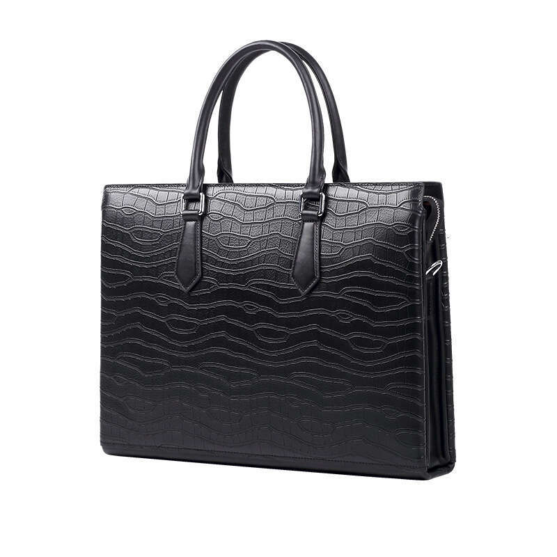 Luxury shoulder bag Hobo new authentic business men's handbag top leather laptop large capacity briefcase crossbody bag SENYY