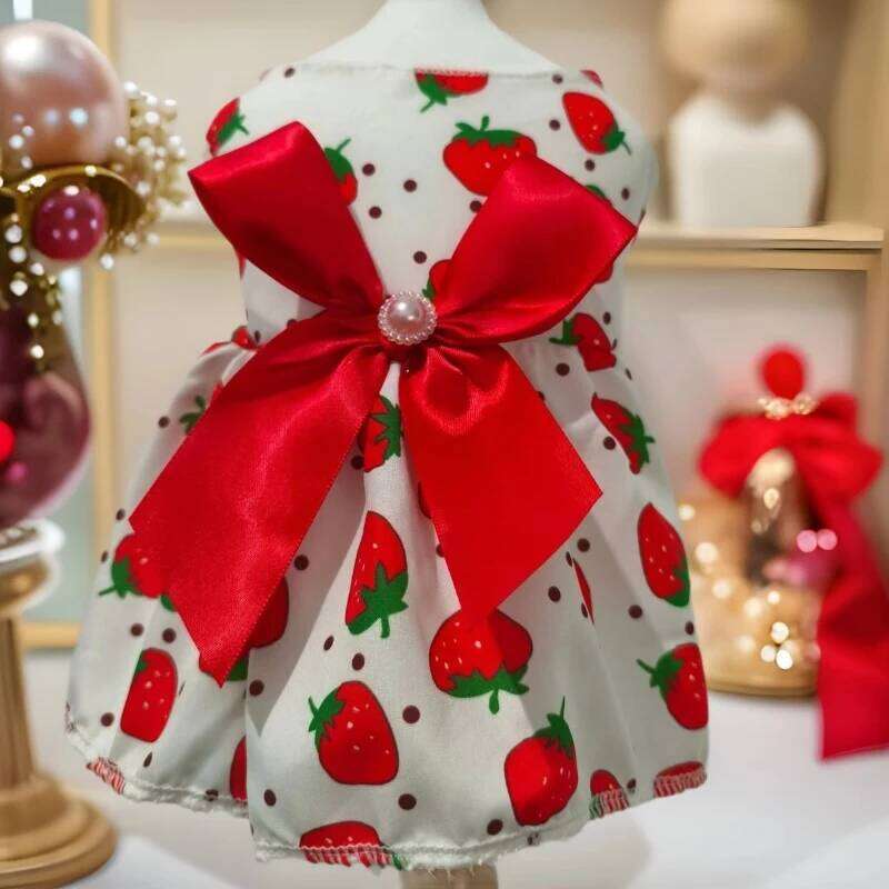 Spring Summer Princess Pet Skirt Cute Dress Bow Lace for Small Medium Puppy Poodle Chihuahua Dog Clot H260130