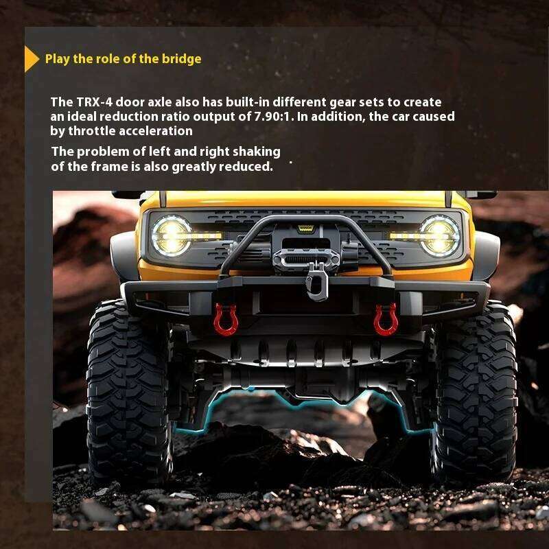 NEW Upgrades 2025 HB R001 Bronco with electric winch 1/10 4WD Remote Control Off-road Vehicle Electric Model RC Climbing Y260131