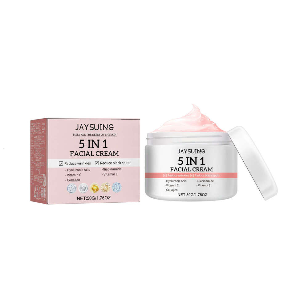 Jaysuing 5 In 1 Firming Tightening Wrinkle Nourishing Moisturizing Facial Skin Anti Aging Face Cream S260131