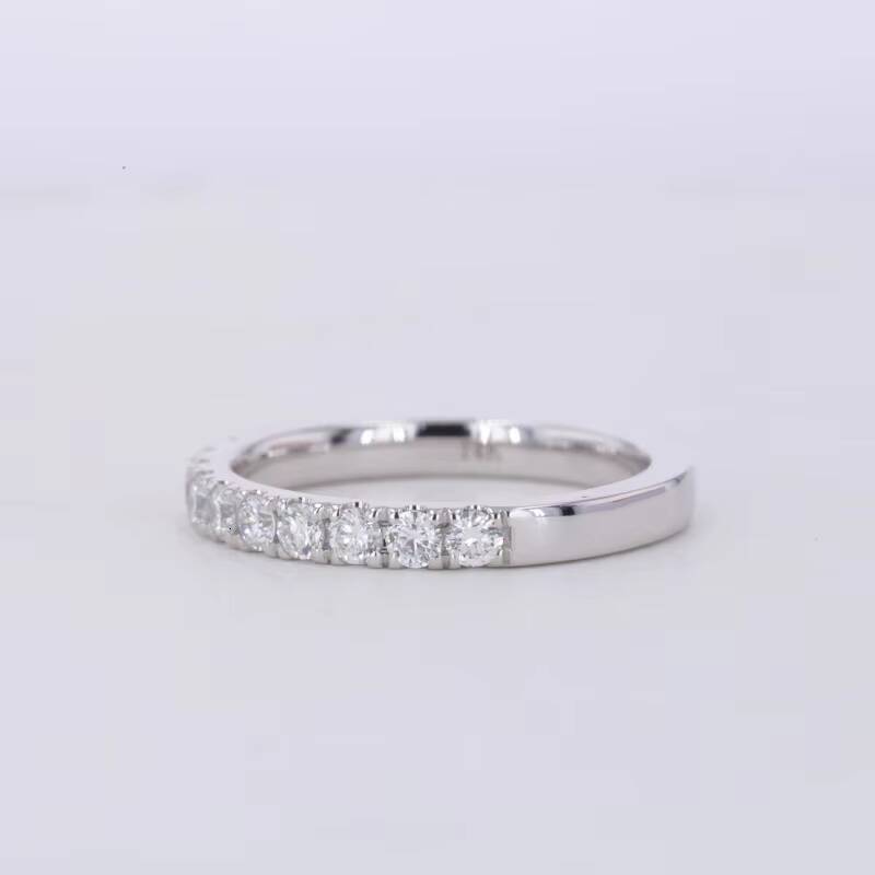 21MM DEF VVS VS Round EX Cut Lab Diamond Jewelry Starsgem Wedding Eternity Band 10K 14K Gold HPHT CVD Diamond Ring