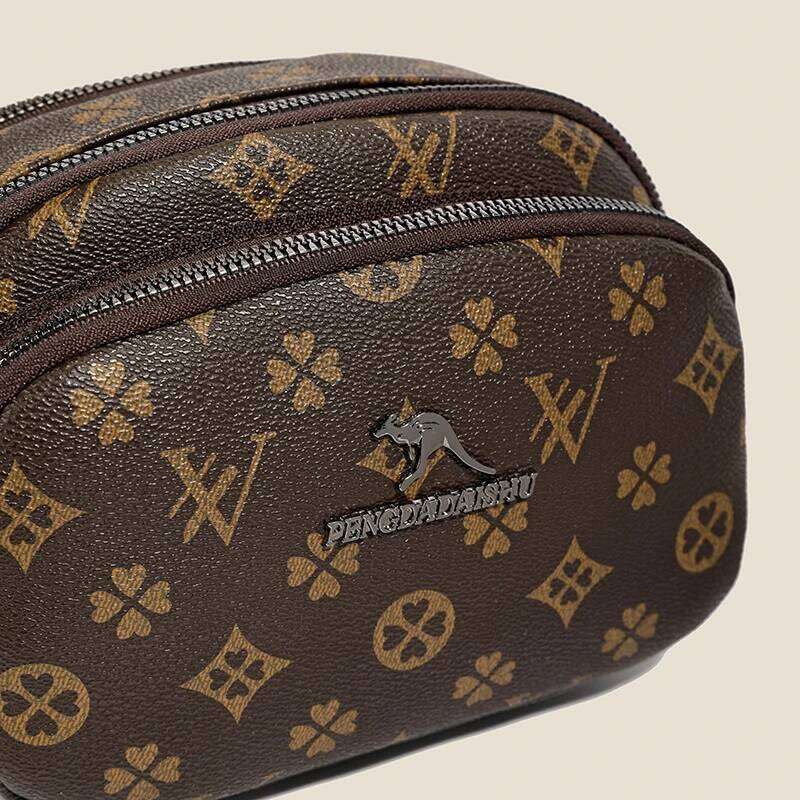 New women's handbag with classic monogram pattern, fashionable coin purse, crossbody bag, versatile shoulder bag