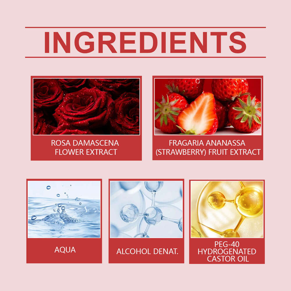 Roxelis Charm Rose Scent Gentle Ingredients Natural Fresh Long-lasting Fragrance Elegant Daily Perfume S260131