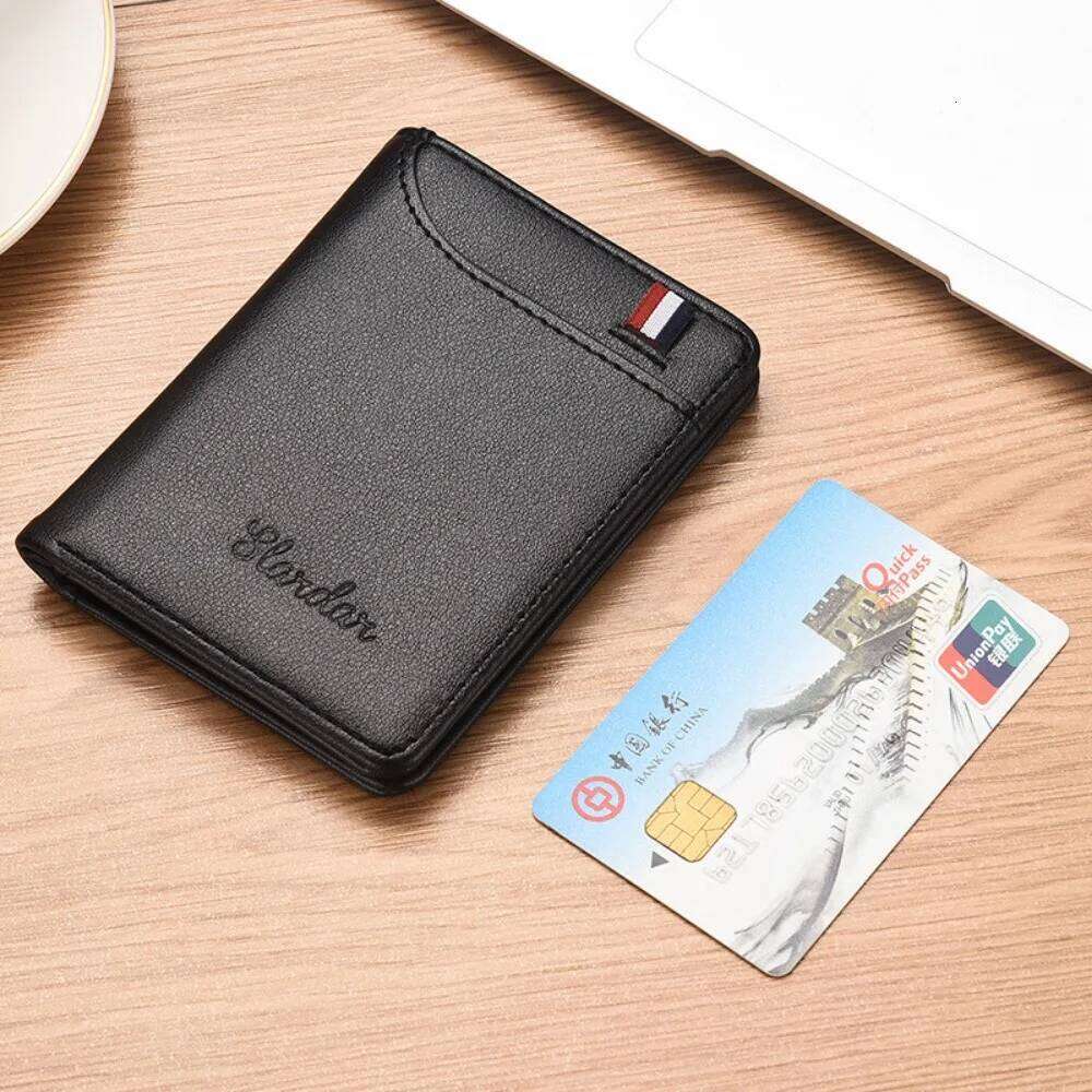 Ultra Thin Men's Wallet Vertical Multi Holder Small Slim Wallets Driver's License Youth Mini Student Card Case Bag Purses
