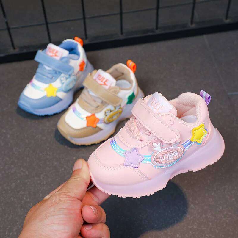 Fashion 25autumn New Light Baby Soft Sole Walking Trend Boy Shoe Allmatch Kid Shoes Anti Slip Girl Sneaker Y260128