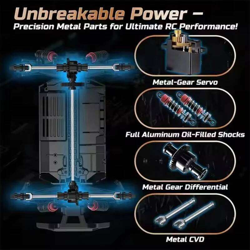 80KM/H 1:18 Full Scale High Speed RC Truck 4WD Off Road Independent Suspension Brushless Drift Racing Remote Control Car Toy Y260131