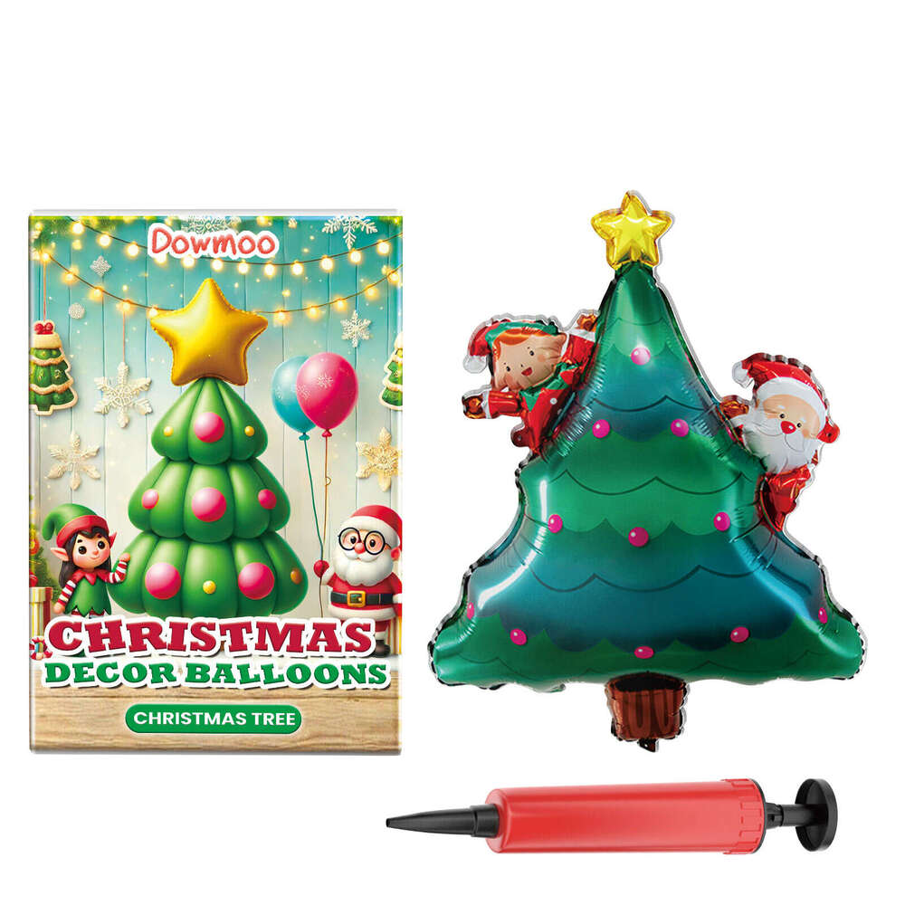 Dowmoo Balloons Balloon Standing Santa Claus Reindeer Christmas Tree Event Atmosphere Decoration S260131 fa2