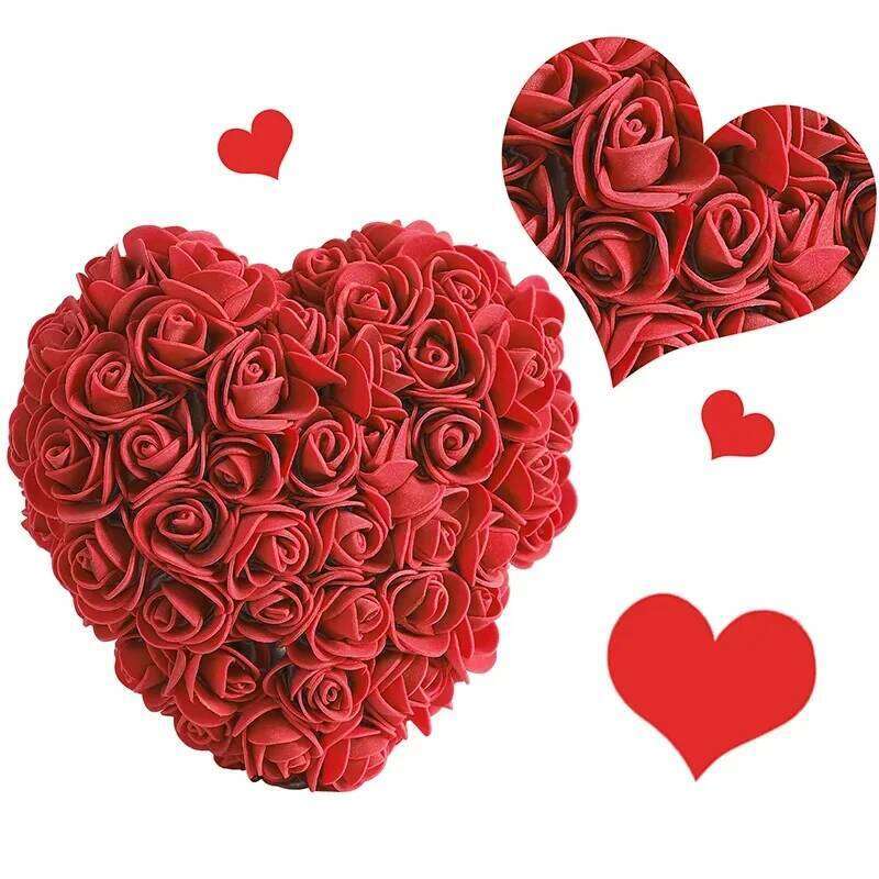 15cm Rose Love Box Artificial Flower Wedding Decoration Valentine's Mother's Day Gift Home Decor Y260131