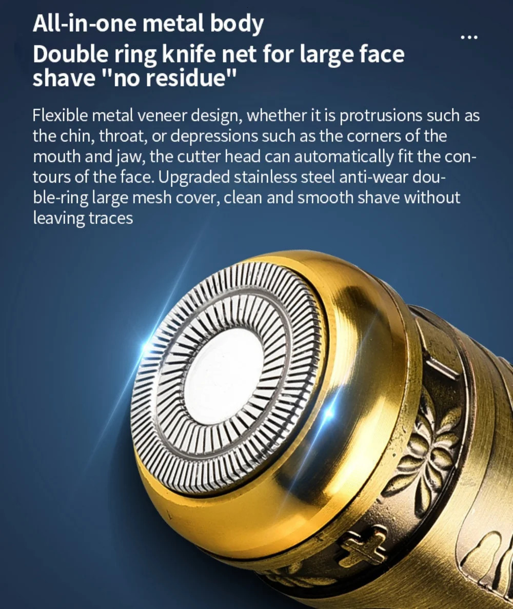 Vintage T9 Hair Cutting Machine Mens Electric Shaver Rechargeable Hair Trimmer Beard Clipper Barber Hair Cut 260126