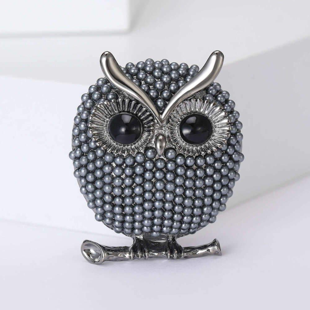 New Korean Version Owl Exquisite Versatile Pearl Brooch Alloy Pin Scarf Buckle Dual-use Accessory Hot Sale
