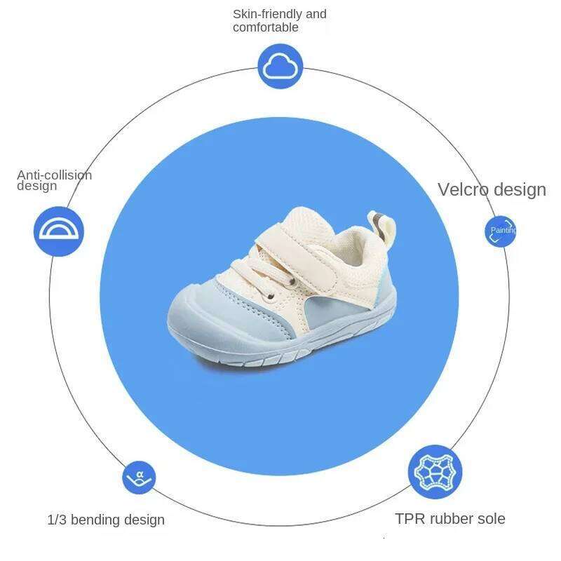 Walking Boy Soft Soles Anti-skid Children's Casual Sneaker Mesh Breathable Baby Girl Shoes Y260128