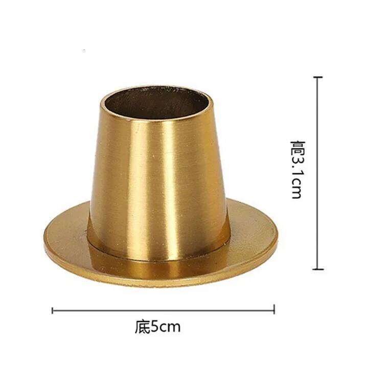 4Pcs Black/gold Candle Holders Retro Candlestick Stand Dining Tables Decor for Home Wedding Party Anniversary Housewarming Gifts Y260131