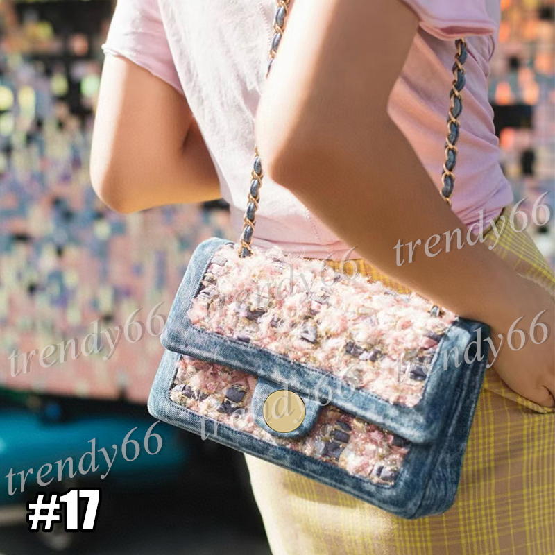 (Premium Canvas/Denim/Tweed/Leather) Fashion Women's Handbag Shoulder Bag Crossbody Bags