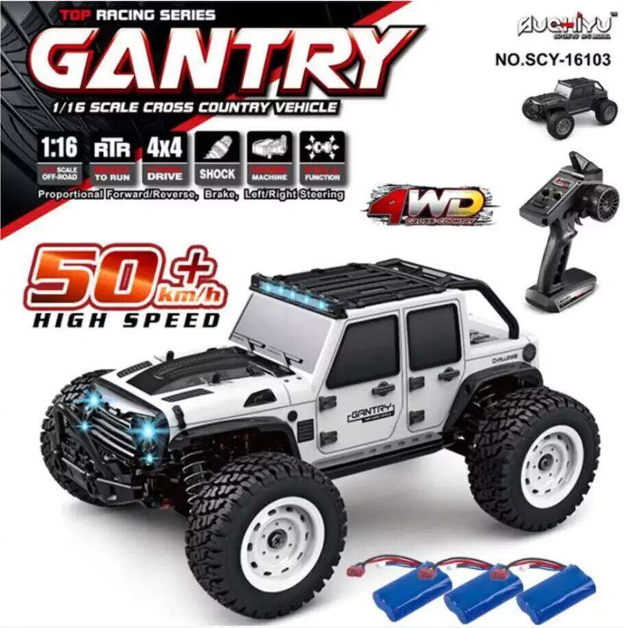 parkten RC Cars 2.4G 50 KM/H High Speed Racing With LED 4WD Drift Remote Control Off-Road 4x4 Truck Toys for Adults And Kids Y260131