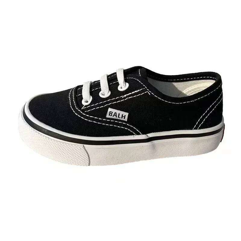 Boys Girls Casual Fashion Running Solid Color Children's Canvas Outdoor Sneakers Student Cloth Shoes Y260128