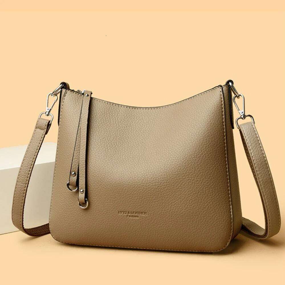Solid Color PU leather Shoulder Casual Crossbody Bags for Women Zipper Messenger Bag New Luxury Designer Handbag
