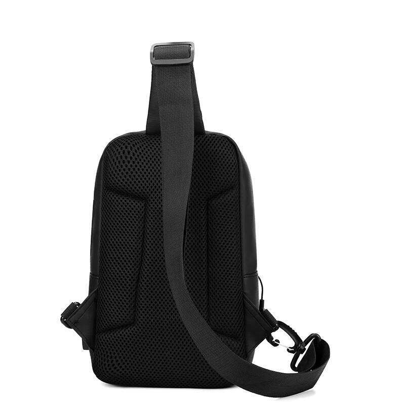 Simple and casual men's shoulder trendy single-shoulder crossbody student travel bag, lightweight diagonal backpack, m