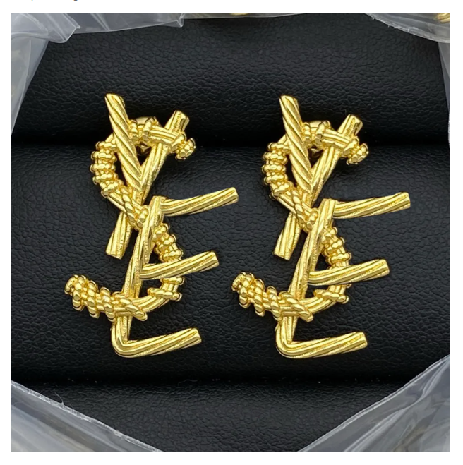 Fashion Tassels yslly Stud Earrings with Pearl and Crystal Embellishments Designer Letter Fashionable Jewelry Women Romantic Gift for Special Ocns