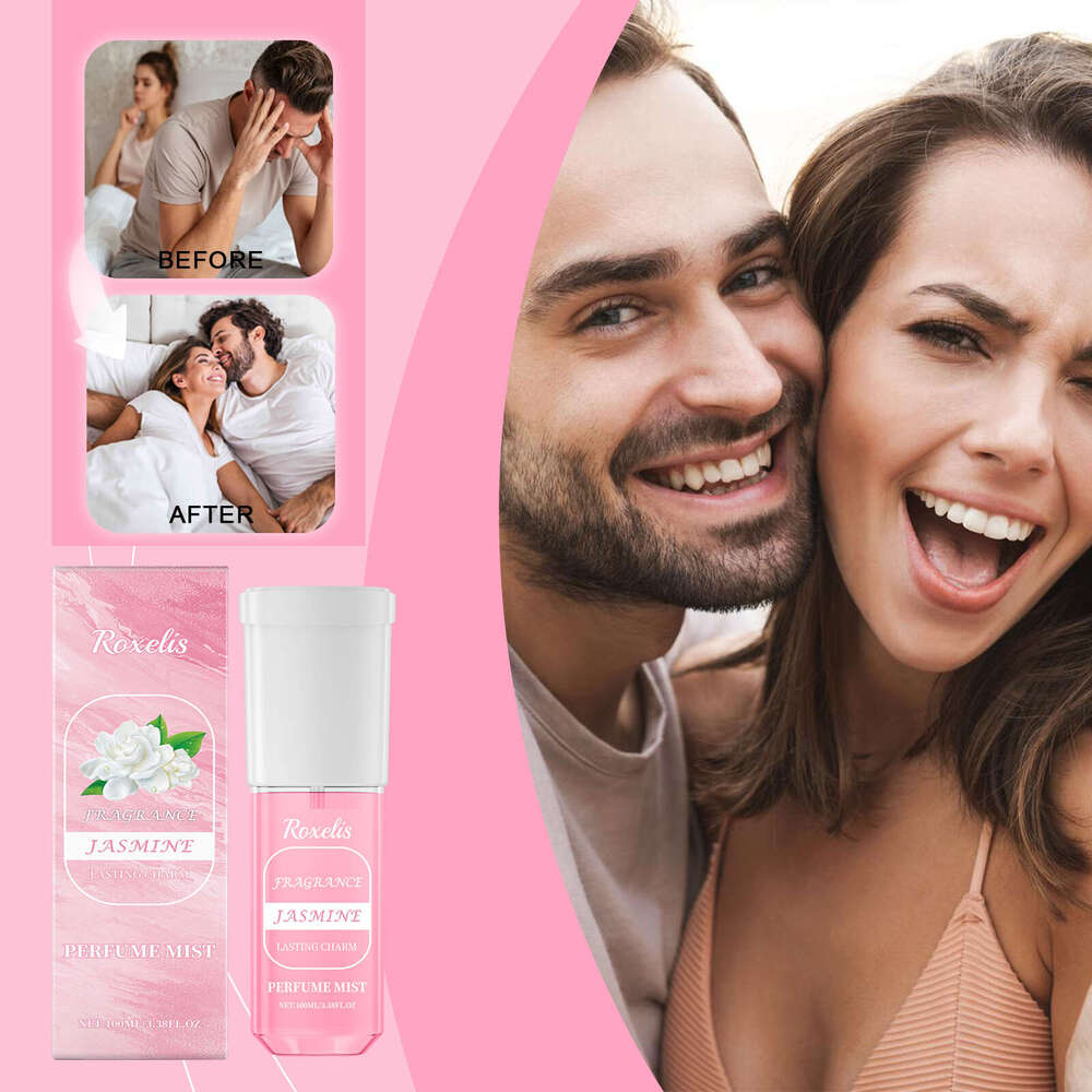 Roxelis Jasmine Elegant Fresh Long-lasting Fragrance Exudes Charm Portable Niche Body Perfume Spray S260131