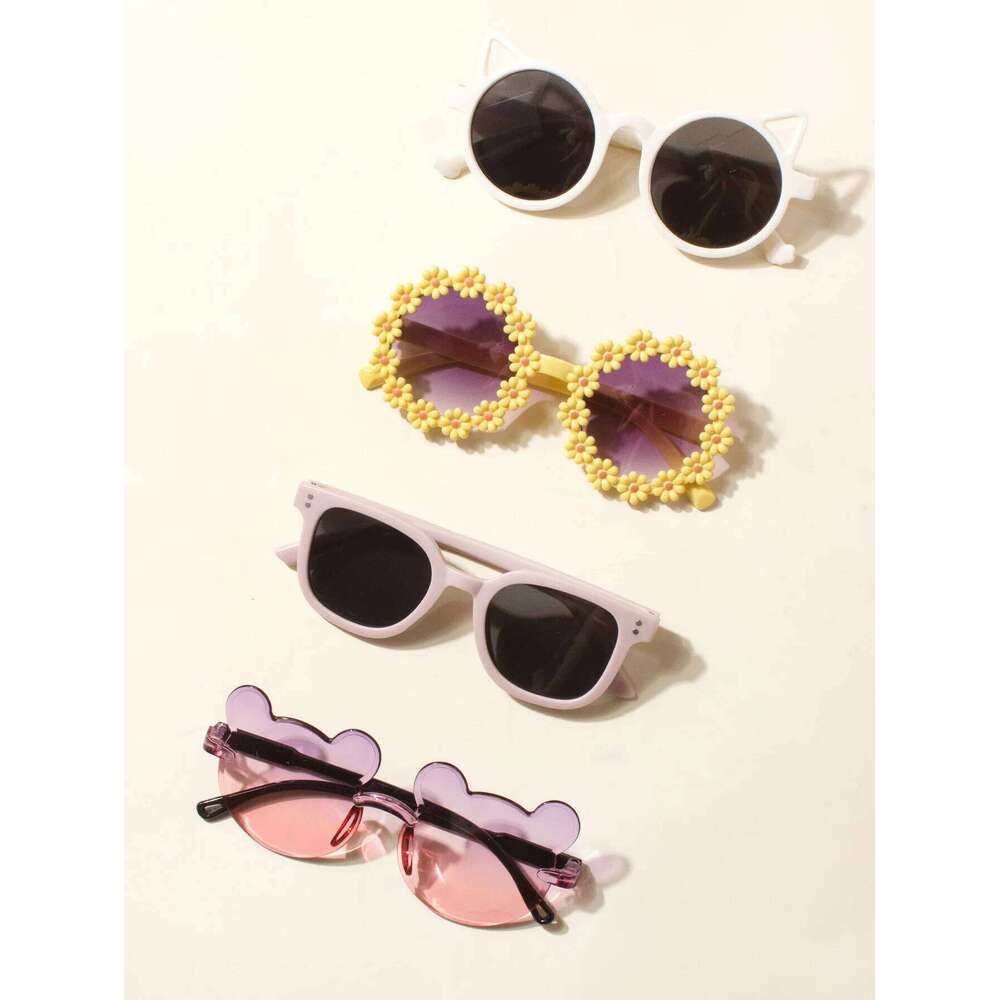4PCS Sunglasses,Baby Boy And Baby Girl Sunglasses,Cool,Cute,Baby Sunglasses Gift,Spring Accessories,Summer Accessories H260130