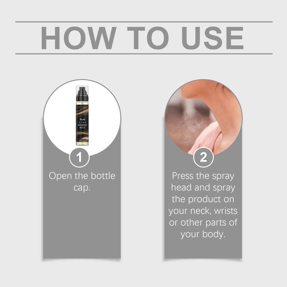 Roxelis Body Spray Fresh Exudes Charm Long-lasting Fragrance Portable Elegant Niche Date Perfume S260131