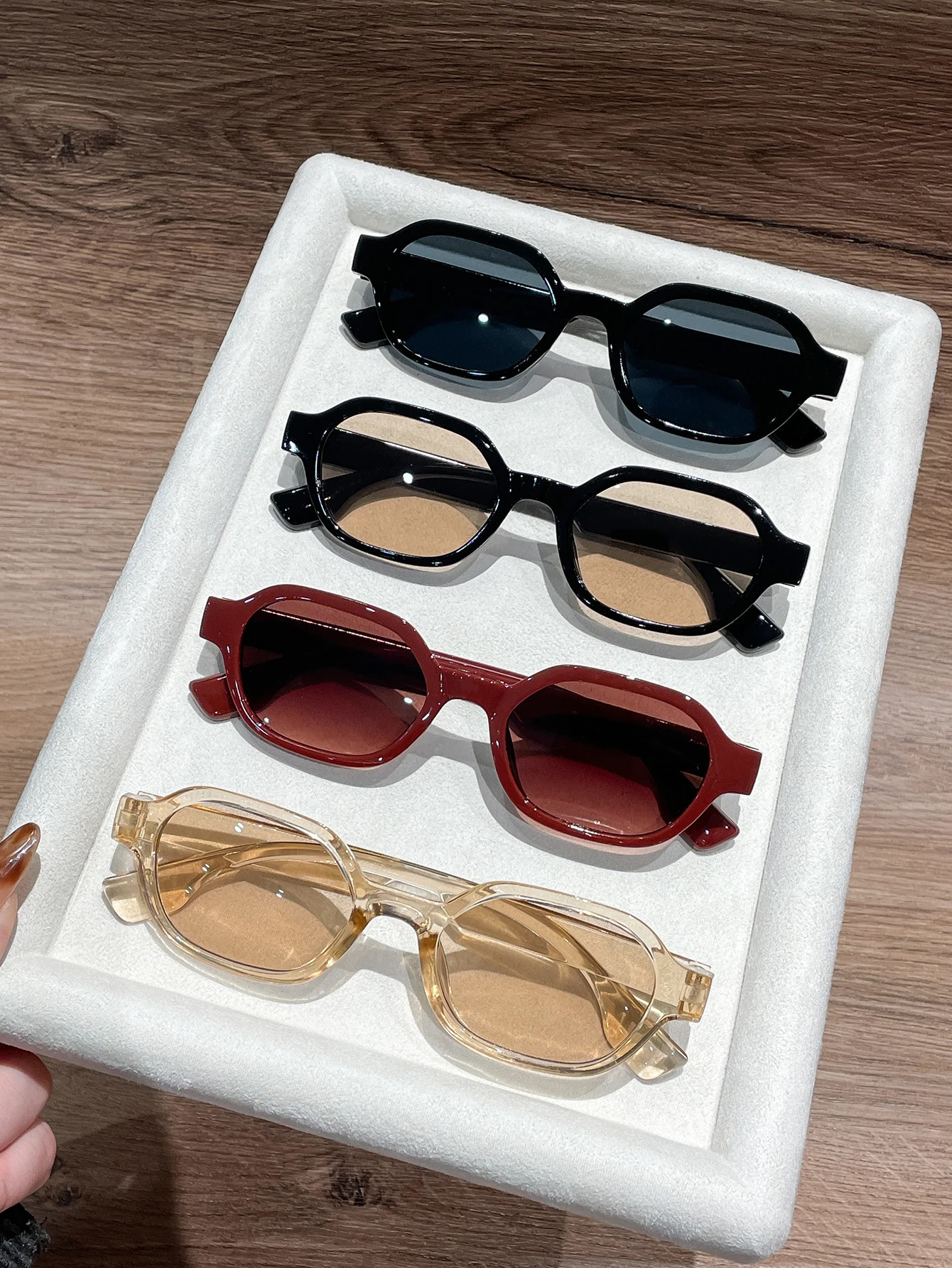 4PCS Oval Frame Fashion Glasses Unisex Suitable for Daily Wear And Street Pography Simple Style Optics 260128