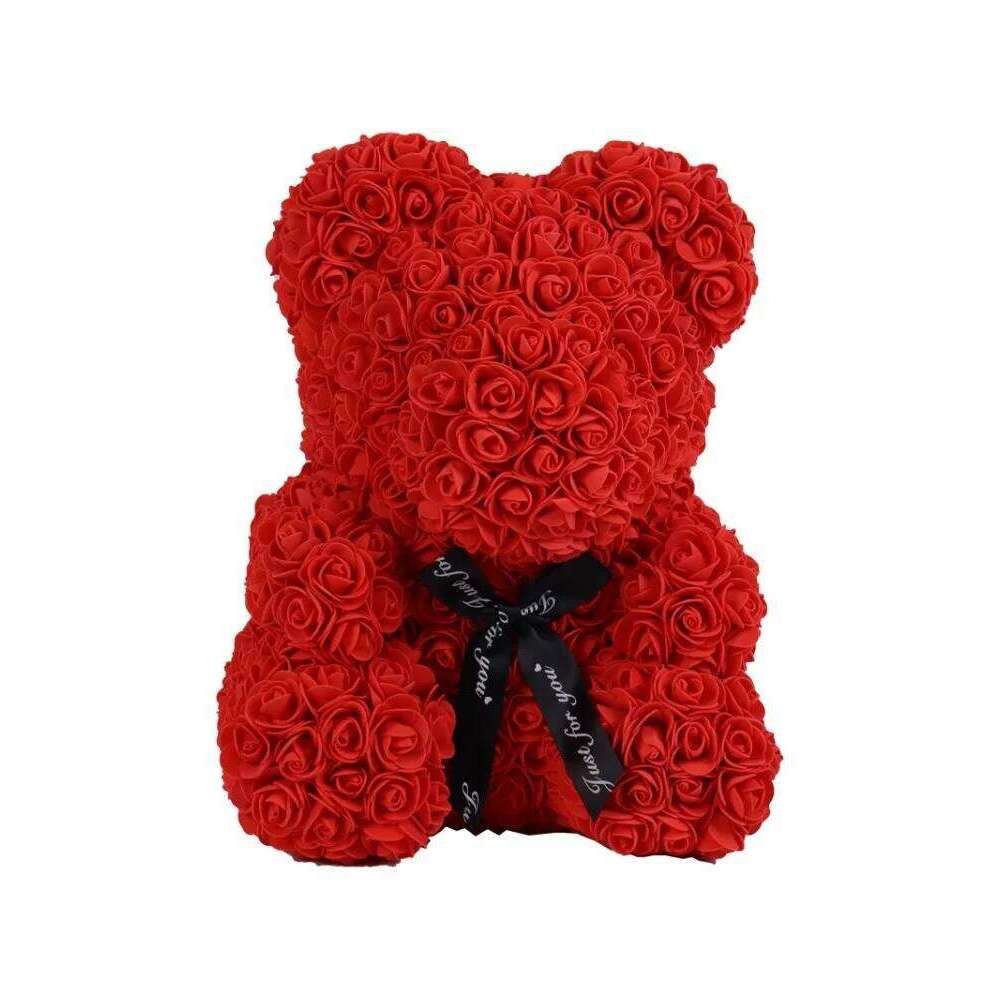 Bear with rose in a gift box for Valentine's Day, Christmas, and birthday presents. Y260131