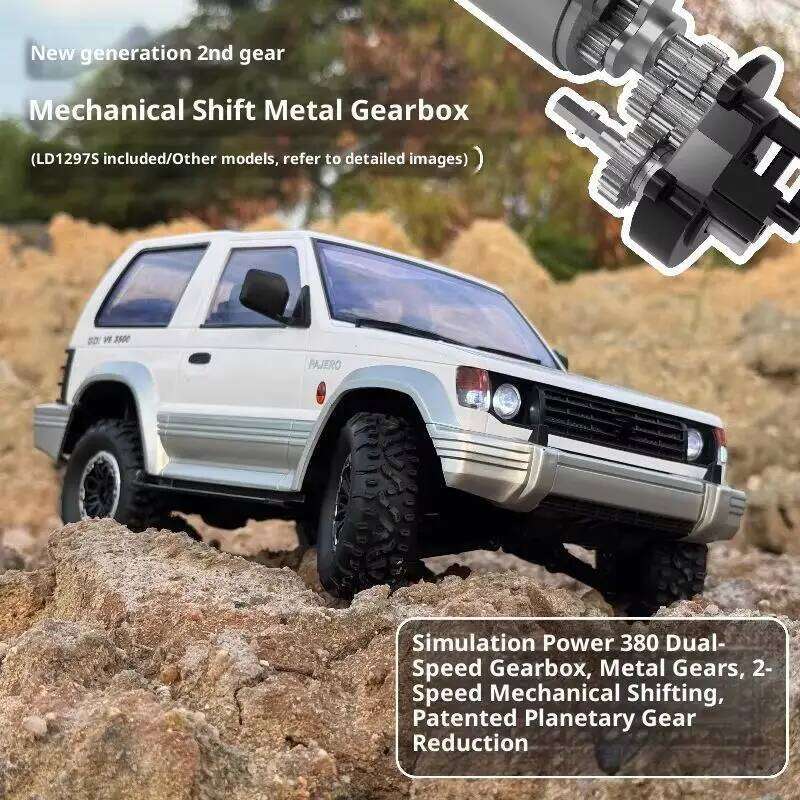 New 1:14 Landa LD1297S Dual-Speed Mechanical Shift Version Pajero 4wd Climbing Remote Control Car Toy Model For Boys Gift Y260131