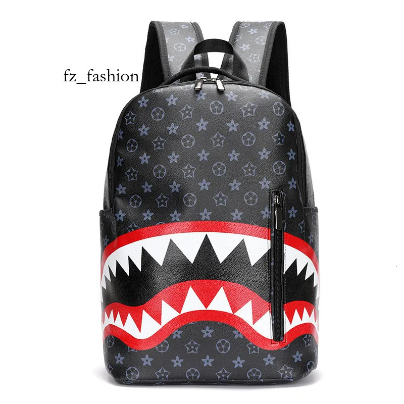 Designer Spray Grounds Spraygroundbackpack Spoof Shark Sports Backpack Hot Girl Student Transparent Large Capacity Trendy Brand School Bag e4f
