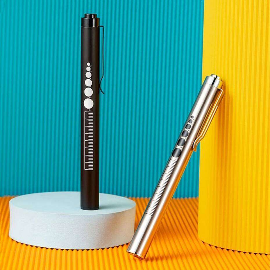 2-in-1 LED Penlight With Pupil Gauge Type-C USB Rechargeable Ldeal Medical First Aid Work Camping Hike Child Emergency Lighting H260131