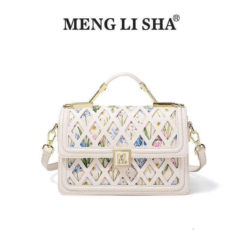Women's high-end designer single shoulder crossbody bag 2024 new light luxury contrasting retro handbag