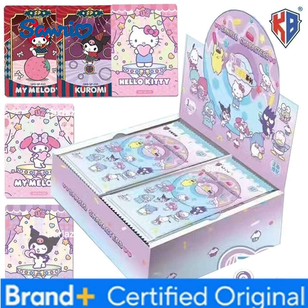 Sanrio Original KABAO For Children Japanese Popular Cartoon Hello Kitty My Melody Limited Game Collection Card Table Toys H260130