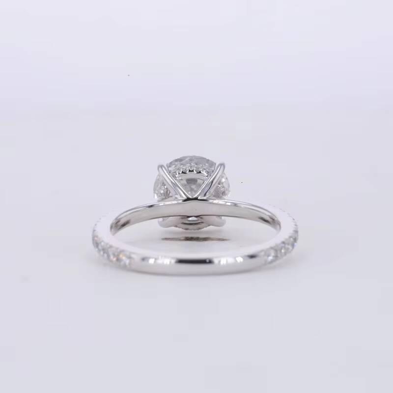 IGI Certified Fine Jewelry 1ct D VVS2 Round EX Cut Diamond Wedding Engagement Ring 10K 14K Gold HPHT CVD Lab Grown Diamond Ring