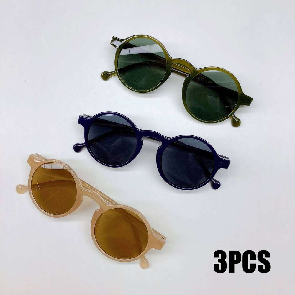 3PCS Fashion Glasses Trendy Running Volume Personalized UV400 Resistant Children's Sunglasses H260130