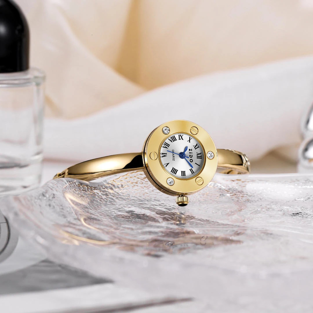 Womens Vintage Quartz Watch Small Elegant Fashion Waterproof Stainless Steel Bracelet Birthday Gift Watch 260126