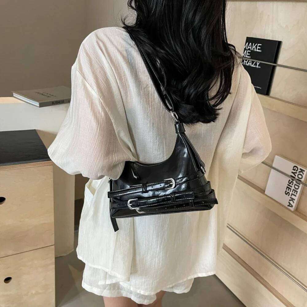 Solid Soft 2025 Hot Sale for Women Interior Compartment Zipper Pu Women's Handbags Fashion Sewing Thread Shoulder Bags