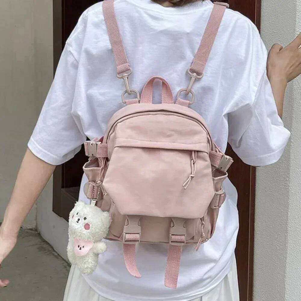 Fashion Kawaii Mini Backpack Women Shoulder Bag for Teenage Girls Multi-Function Small Bagpack Ladies Travle School Backpacks