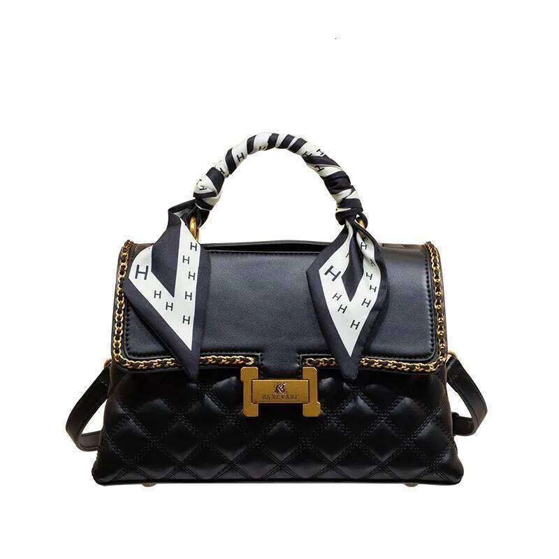 Women's diamond grid handbag, women's 2024 new spring/summer high-end small square bag, designer crossbody bag