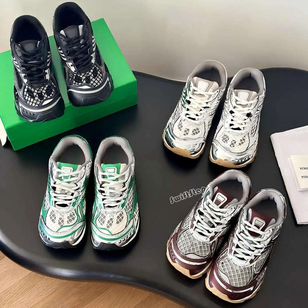 Designer Sneaker Orbit Men Women Sneakers Sports Breathable Leather Mesh Matching Lace Up Casual Thick Soled Mixed Color Running Shoes Eur 35-46