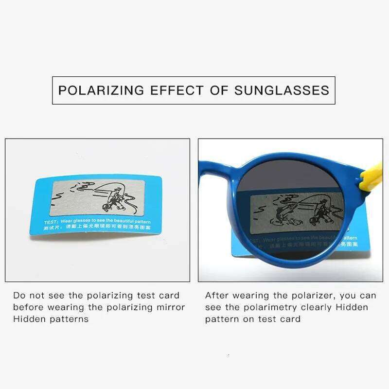 Children Polarization Sunglasses Kids Round Eye Subber Sunglass TR90 Sun For Girls Baby Cute Cat Ears Glasses UV400 H260130
