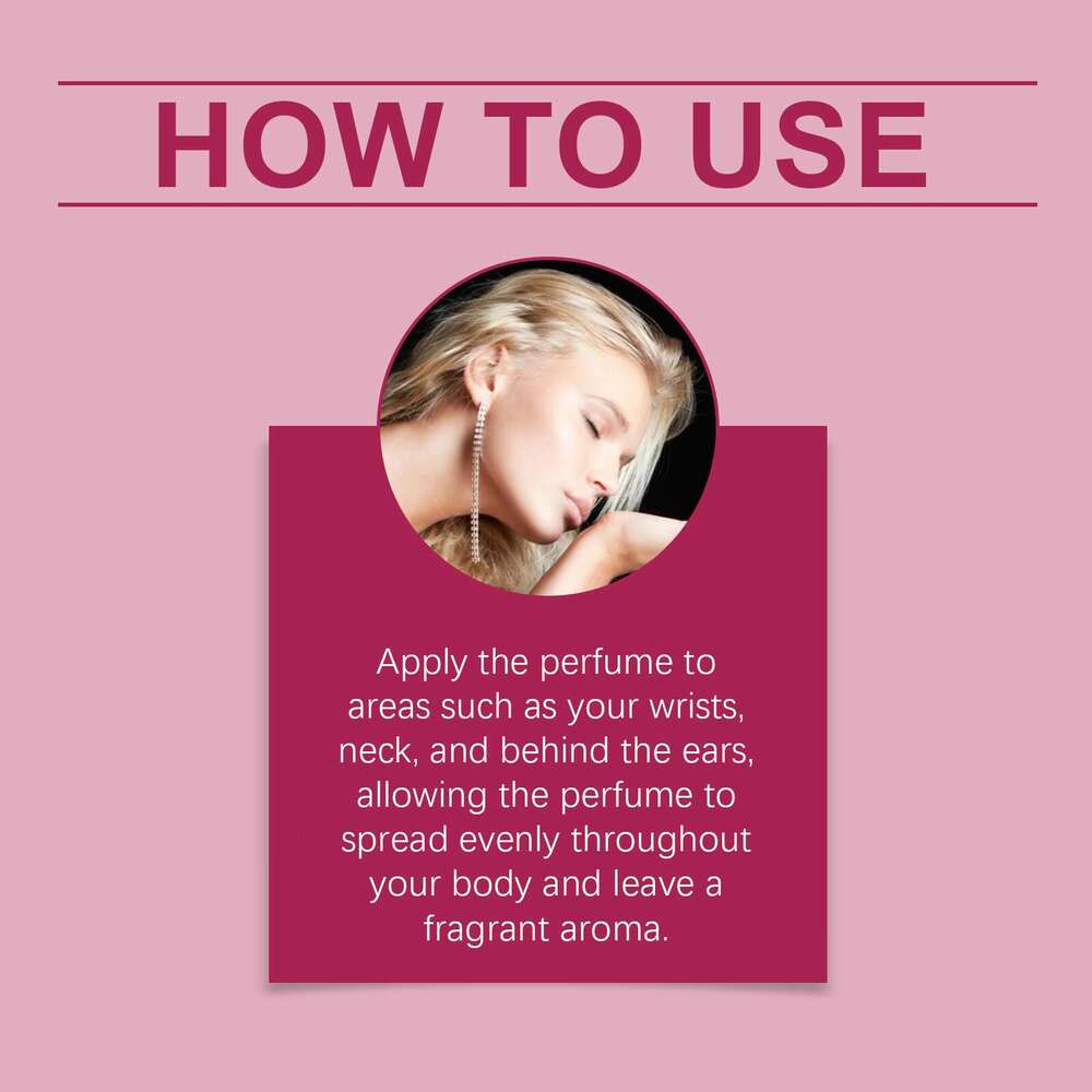 Roxelis Women's Roll-on Rose Scent Wrist Neck Portable Fresh Niche Fragrance Perfume S260131