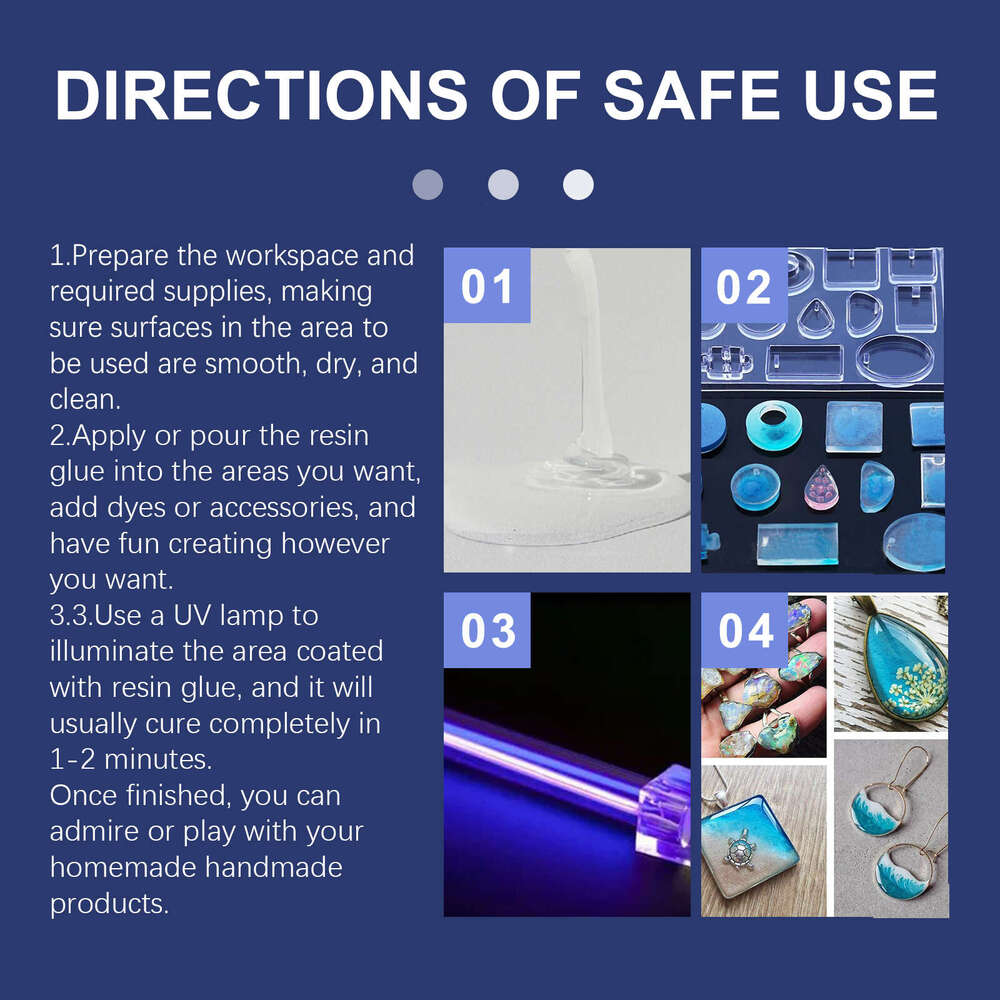 DOWMOO Handmade Creative Resin High Transparency Quick-Drying Glue Odorless Crystal Epoxy S260130 c35