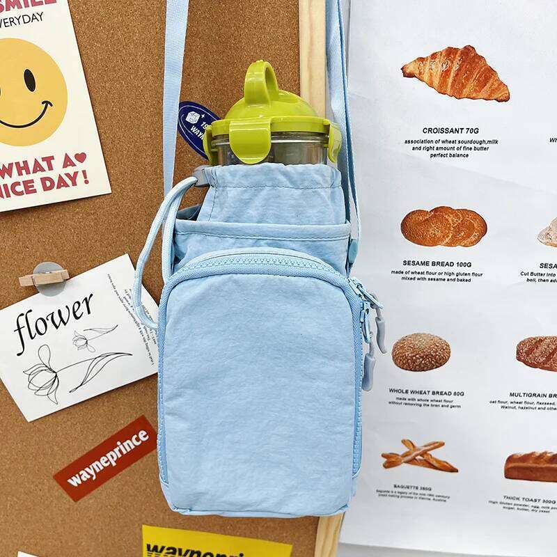 Korean style high-value mobile phone for women, casual and simple water bottle, umbrella, portable commuting crossbody bag