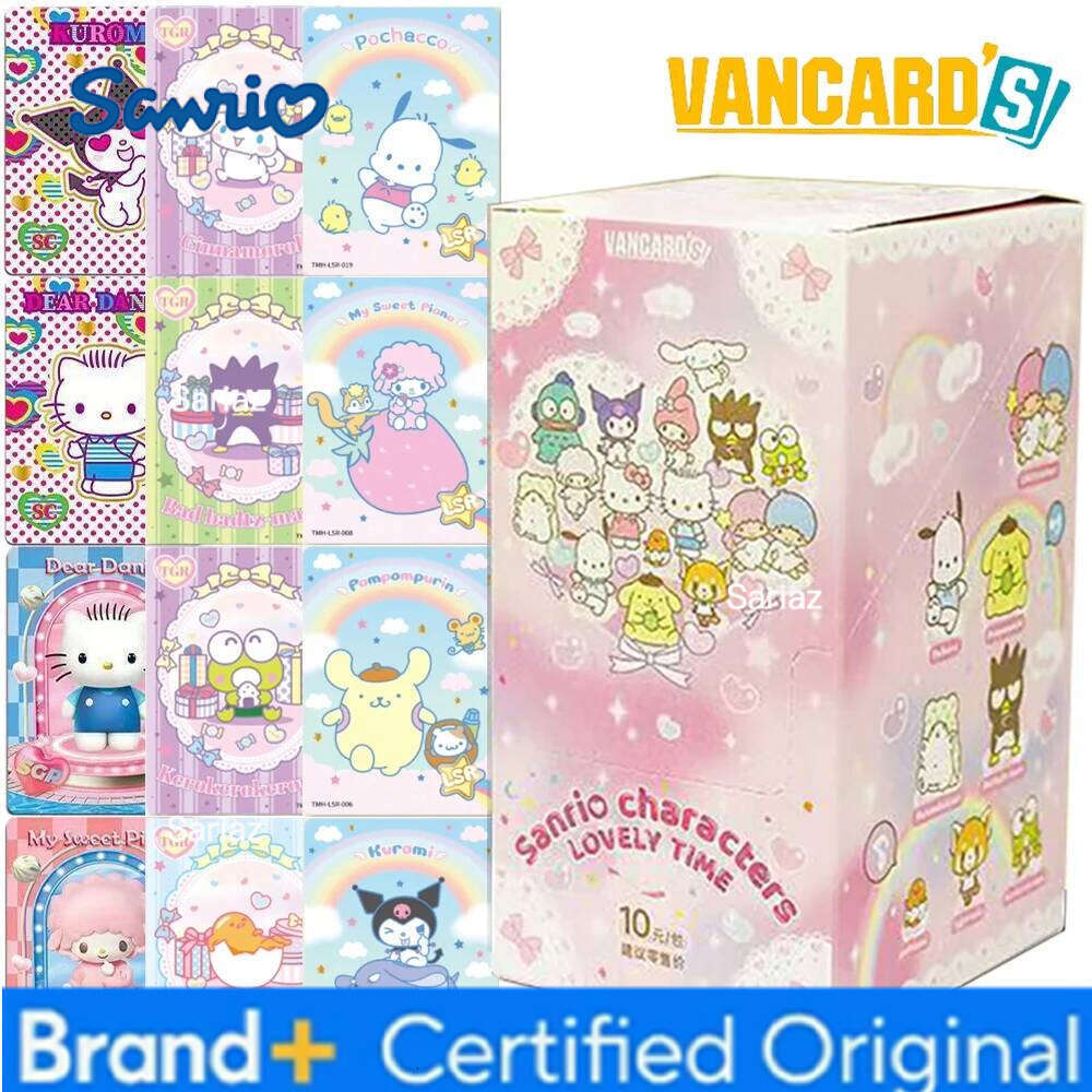 Sanrio New Original VANCARD'S Collection Cute Star Hello Kitty My Melody Rare Card Children's Favorite Treasure Gifts Toys H260130