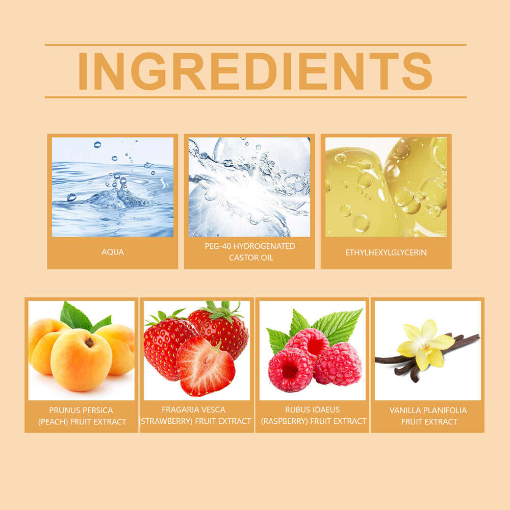 Roxelis Peach Champagne Body Spray Fresh Fragrance Gentle Long-lasting Multi-layer Elegant Perfume S260131