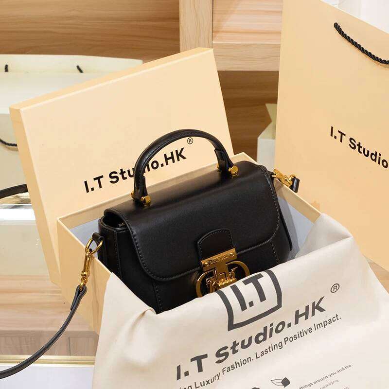 Women's genuine leather handbag, women's 2024 new spring/summer haute couture designer single shoulder crossbody small